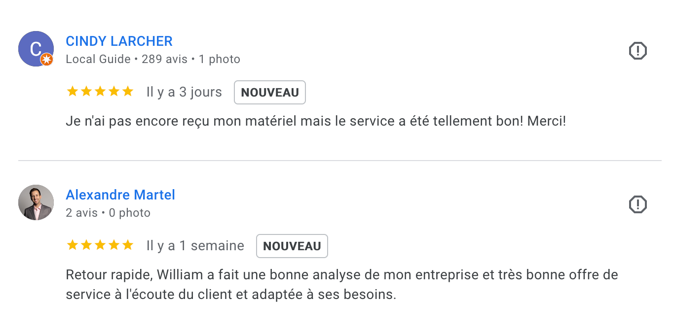 Avis Google